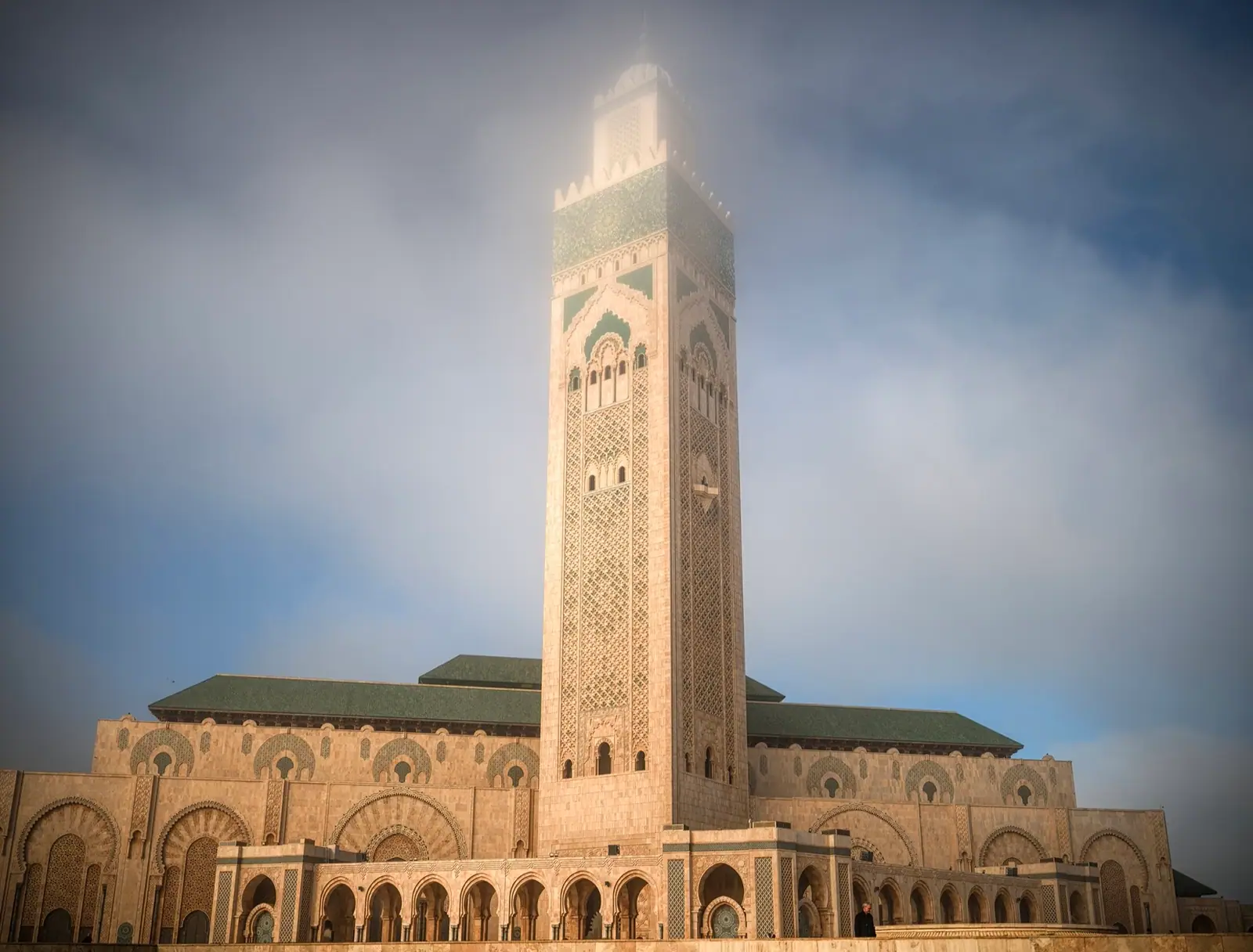 The Hassan II Mosque in Casablanca.