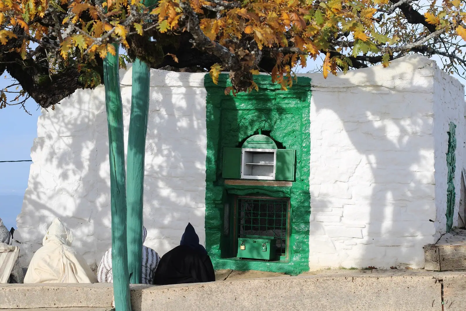 The tomb of Moulay Abdessalam Ibn Mashish on Jbel Alam.