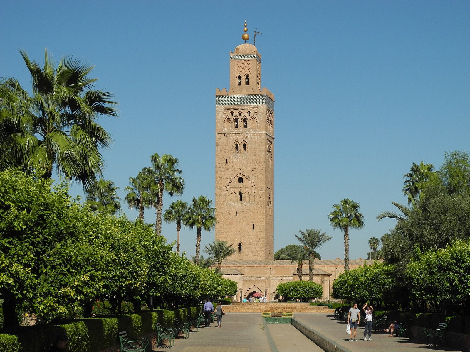 The Koutoubia Mosque and minaret in Marrakech