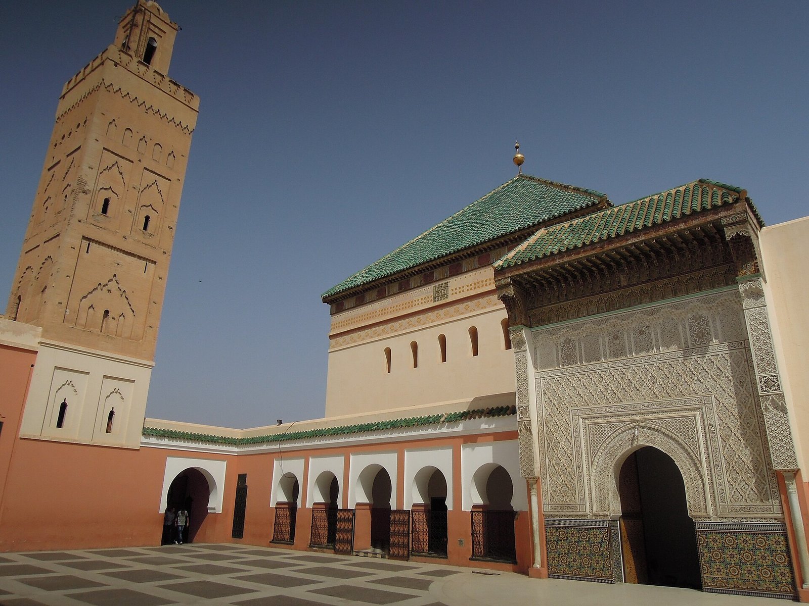 Courtyard of the Zawiya of Sidi Bel Abbes in Marrakech